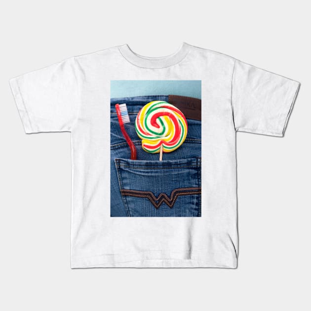 Dental hygiene, conceptual image (C009/8137) Kids T-Shirt by SciencePhoto